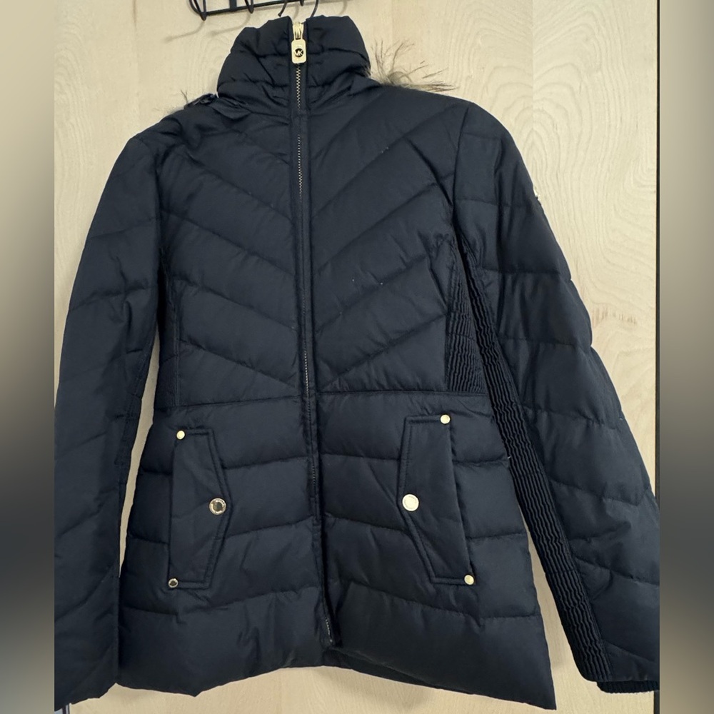 Michael Kors Navy Puffer Jacket